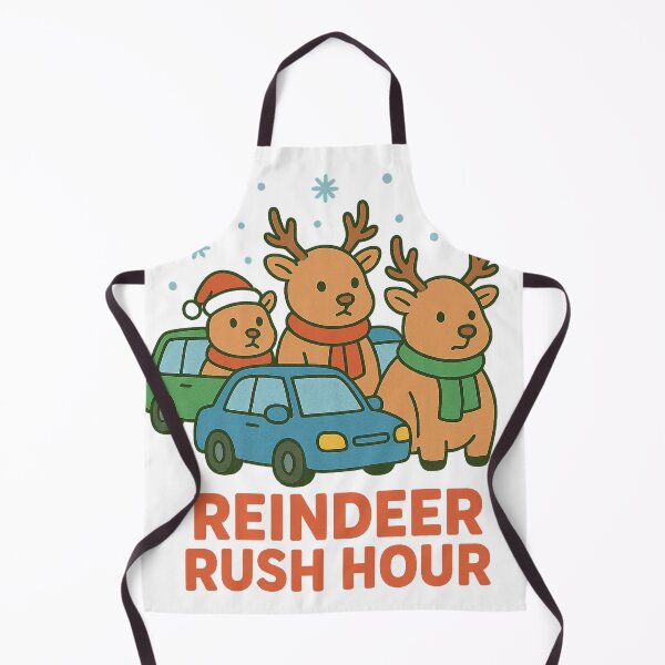 Item preview, Reindeer Rush Hour – Funny Christmas Cartoon Design designed and sold by B-M-Store.