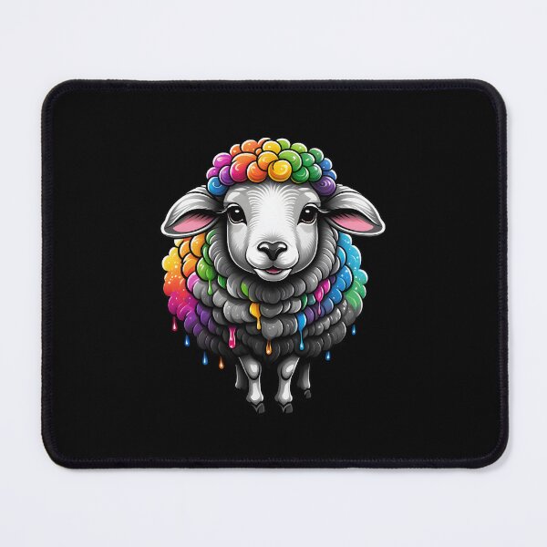 Item preview, watercolour splash colourful sheep Oversized  designed and sold by CuTeesdes.