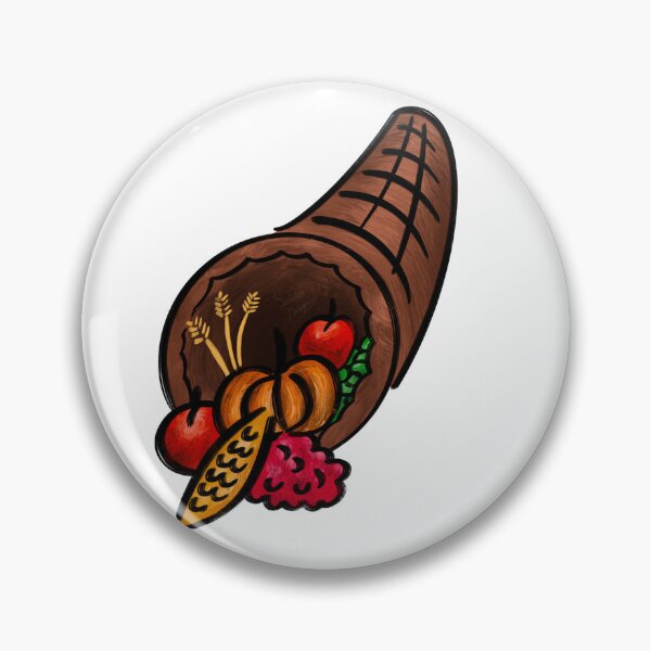Item preview, Thanksgiving Cornucopia Illustrative Print designed and sold by SabiLexDesign.