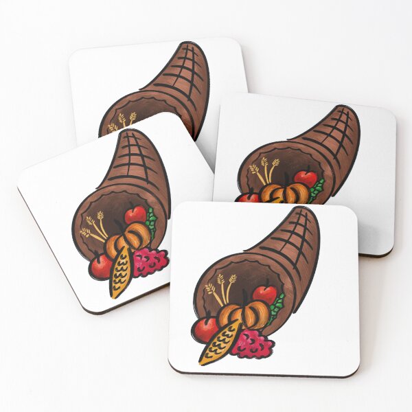 Item preview, Thanksgiving Cornucopia Illustrative Print designed and sold by SabiLexDesign.