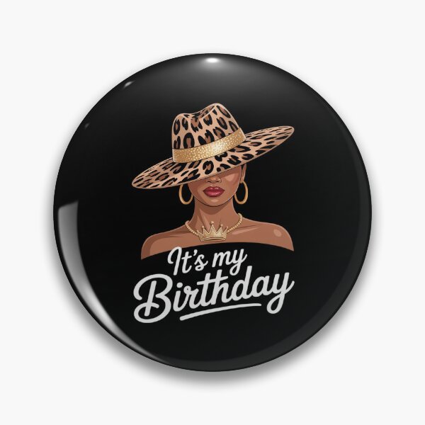 Item preview, African American Woman It's My Birthday Black Melanin Queen designed and sold by Idarmotar.