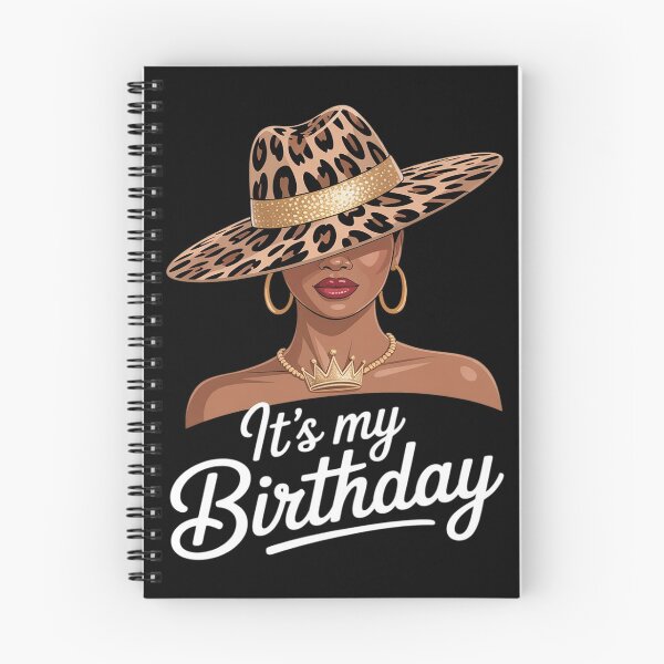 Item preview, African American Woman It's My Birthday Black Melanin Queen designed and sold by Idarmotar.