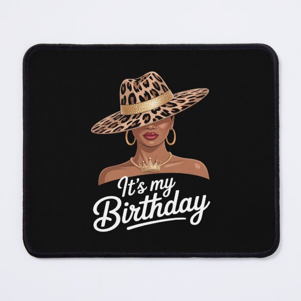 Item preview, African American Woman It's My Birthday Black Melanin Queen designed and sold by Idarmotar.