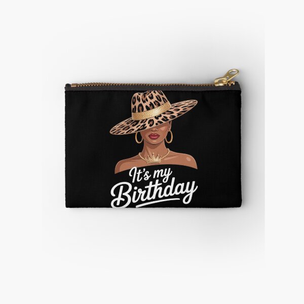 Item preview, African American Woman It's My Birthday Black Melanin Queen designed and sold by Idarmotar.