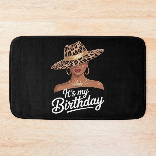 Item preview, African American Woman It's My Birthday Black Melanin Queen designed and sold by Idarmotar.