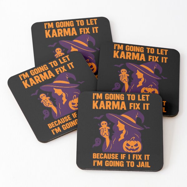 Item preview, I Am Going To Let Karma Fix It Funny Saying Sarcastic Halloween Costume designed and sold by NightWisdom.