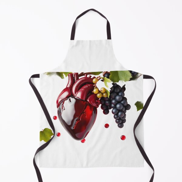 Item preview, Human Heart with Wine and Grapes designed and sold by Maldives-Art.