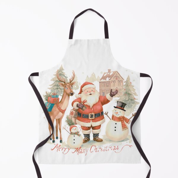 Item preview, Christmas tree decorations, Santa Claus with gifts, snowman in the snow, Christmas gift boxes designed and sold by PWDigitalArt.