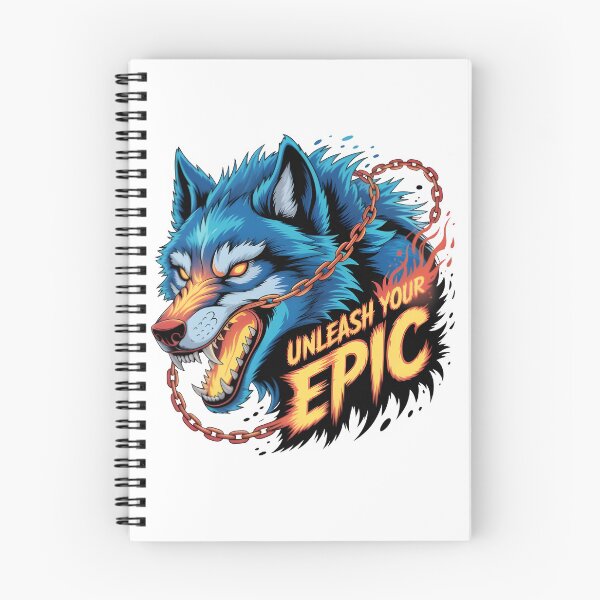 Item preview, Unleash Your Epic: Fierce Wolf Breaking Chains with Fiery Power designed and sold by SalahuTheBoss.
