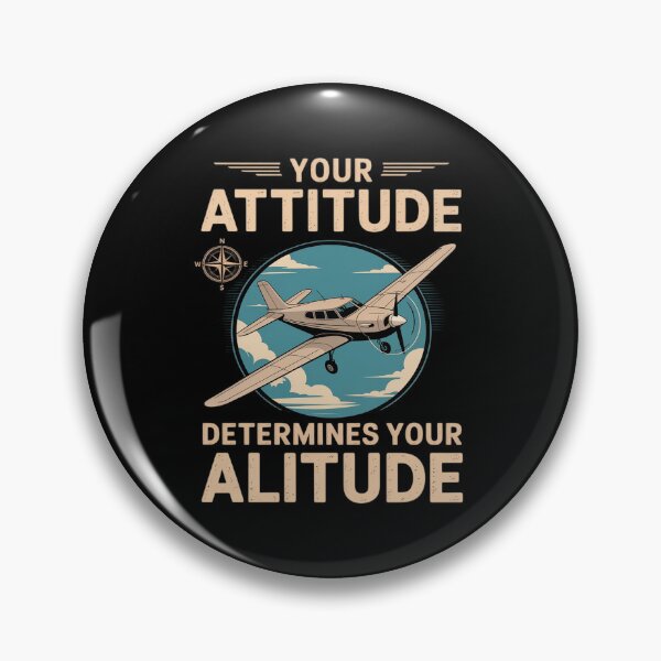 Item preview, Airplane Pilot Pun Your Attitude Determines designed and sold by KingsLife1994.