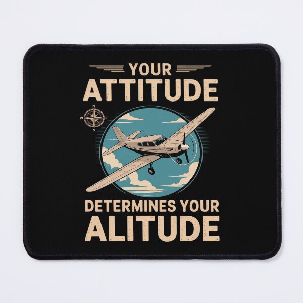 Item preview, Airplane Pilot Pun Your Attitude Determines designed and sold by KingsLife1994.