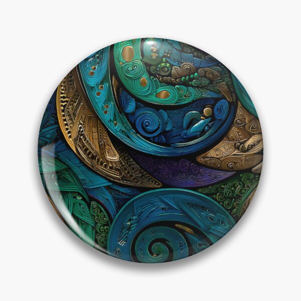 Item preview, Patrón Paua maorí de Nueva Zelanda Diseño Koru 588 designed and sold by GrinGalore.