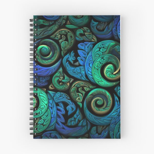 Item preview, New Zealand Māori Paua Pattern Koru Design 589 designed and sold by GrinGalore.