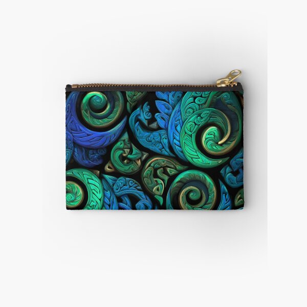 Item preview, New Zealand Māori Paua Pattern Koru Design 589 designed and sold by GrinGalore.