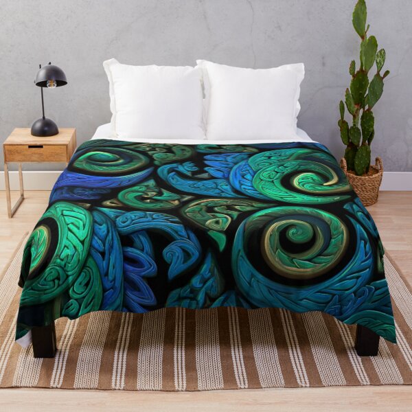 Item preview, New Zealand Māori Paua Pattern Koru Design 589 designed and sold by GrinGalore.