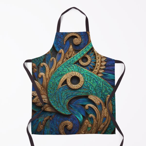 Item preview, New Zealand Māori Paua Pattern Koru Design 590 designed and sold by GrinGalore.