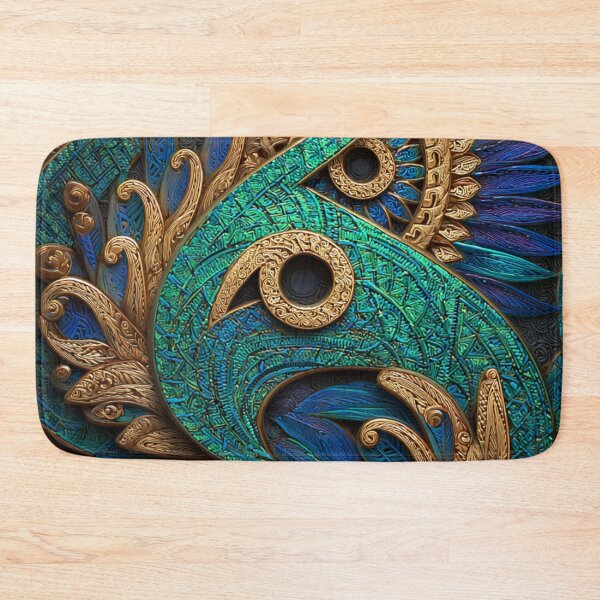 Item preview, New Zealand Māori Paua Pattern Koru Design 590 designed and sold by GrinGalore.