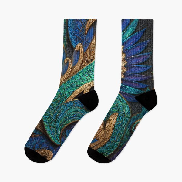 Item preview, New Zealand Māori Paua Pattern Koru Design 590 designed and sold by GrinGalore.