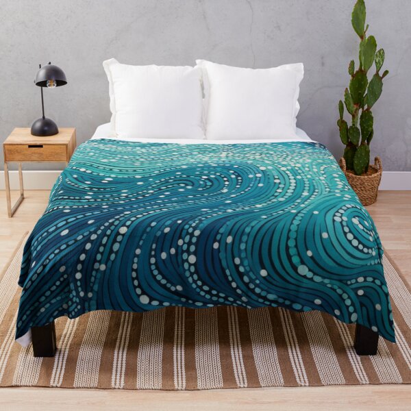 Item preview, Aboriginal Inspired Dot Art - Ocean Surface designed and sold by GrinGalore.