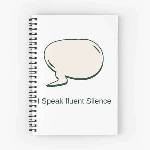 Item preview,  I Speak Fluent Silence – Minimalist Introvert Quote Design | Minimal Art Design for Introverts | Gift for Calm Introverts designed and sold by YasirHamidDesigns .