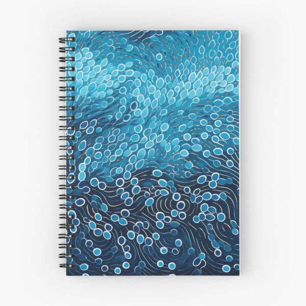 Item preview, Aboriginal Inspired Dot Art - The Serenity of the Ocean Waves designed and sold by GrinGalore.