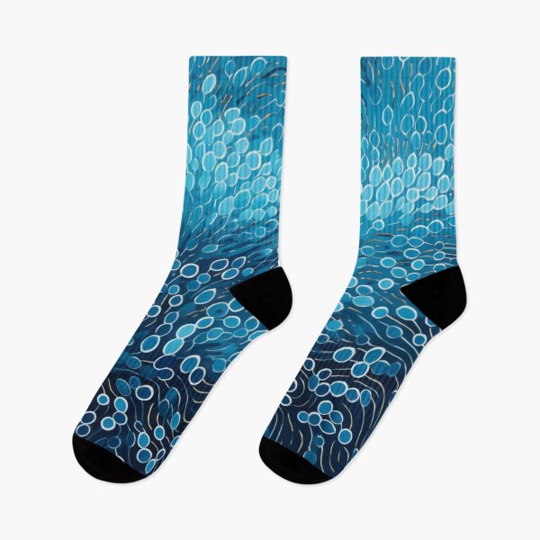 Item preview, Aboriginal Inspired Dot Art - The Serenity of the Ocean Waves designed and sold by GrinGalore.