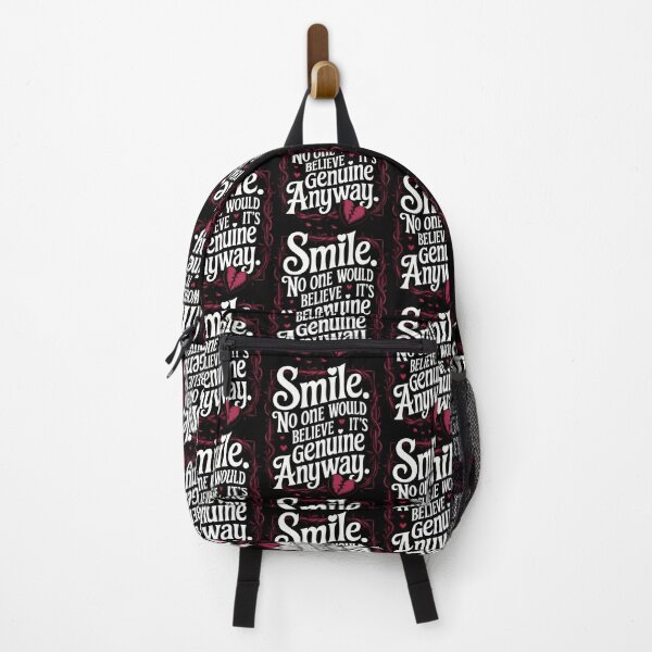 Item preview, Smile Statement Surrounded by Pink Thorns and Emotional Irony designed and sold by SplashTastic.