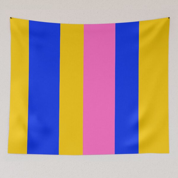 Item preview, Blue, Yellow, and Pink Bold Vertical Stripes – Vibrant Modern Pattern designed and sold by Cultradesign.