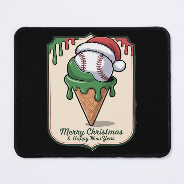Item preview, Christmas Baseball Dripping Santa Hat Ice Cream Merry Christmas And Happy New  Year designed and sold by VladoZork.
