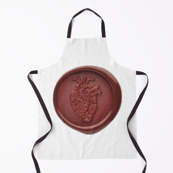 Item preview, Red wax seal with heart in the middle designed and sold by BowlesSpace.
