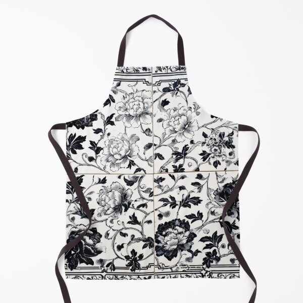 Item preview, Royal Delft Black Flower Pattern designed and sold by GrinGalore.