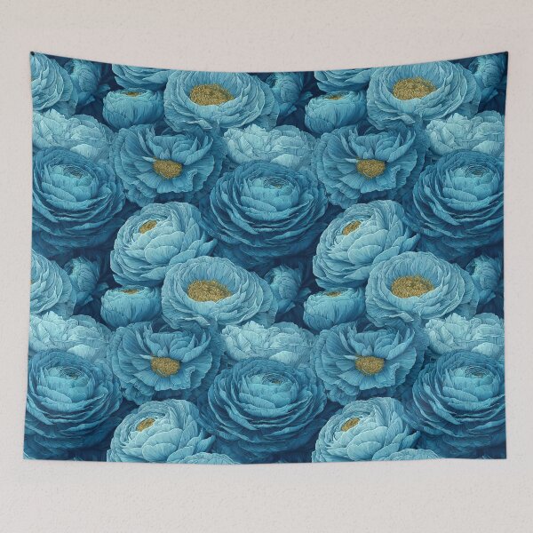 Item preview, Elegant Petaled Ranunculus Print For Fall Celebration designed and sold by RoyalStarsPatts.