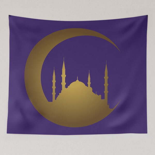 Item preview, Blue Mosque (Sultan Ahmed) Silhouette with a crescent designed and sold by Tansel Diplikaya.
