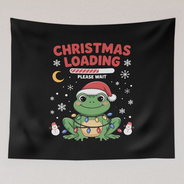Item preview, Christmas frog Loading  Holiday Xmas Gift Family Cute Winter designed and sold by VladoZork.