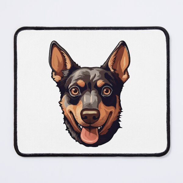 Item preview, Happy Australian Kelpie Portrait - Digital Art Dog Lover Gift designed and sold by insiyah7253.