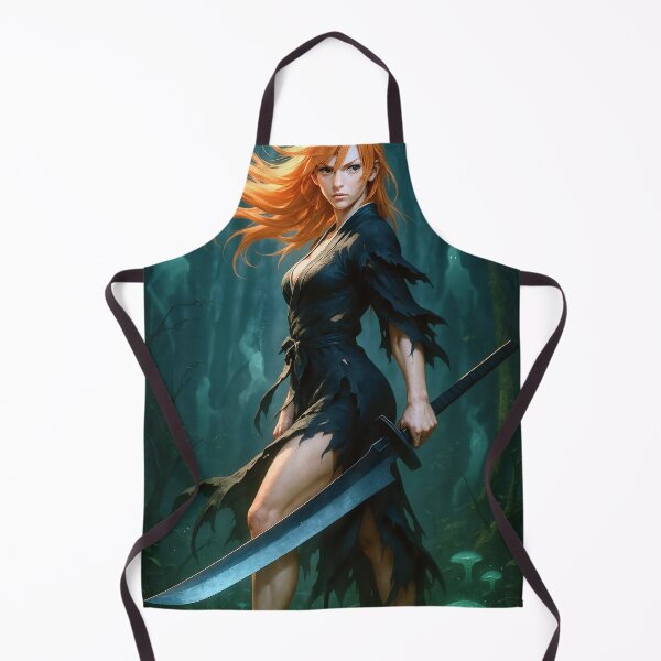 Item preview, Redhead with sword haunted forest   designed and sold by CathryneDelamort.