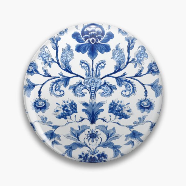 Item preview, Royal Delft Blue Branches Flowers Pattern designed and sold by GrinGalore.