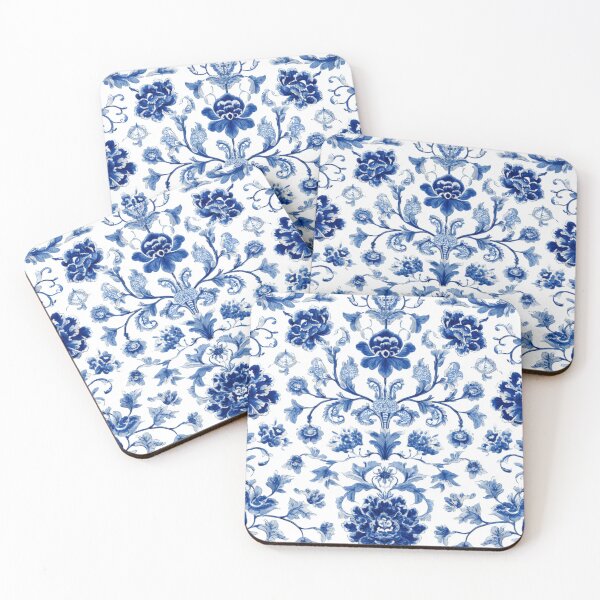 Item preview, Royal Delft Blue Branches Flowers Pattern designed and sold by GrinGalore.