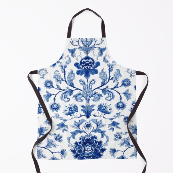 Item preview, Royal Delft Blue Branches Flowers Pattern designed and sold by GrinGalore.