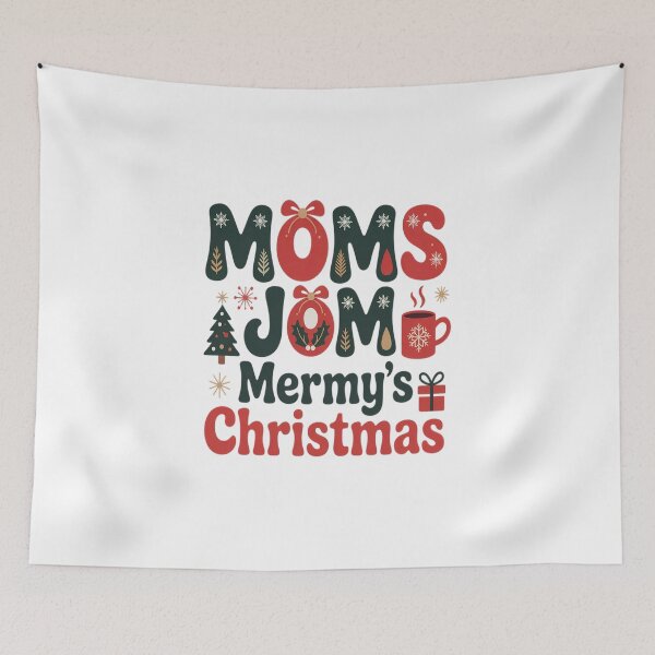 Item preview, Christmas Moms Jom Bow Mama Claus Merry  Christmas Tree Cake designed and sold by VladoZork.