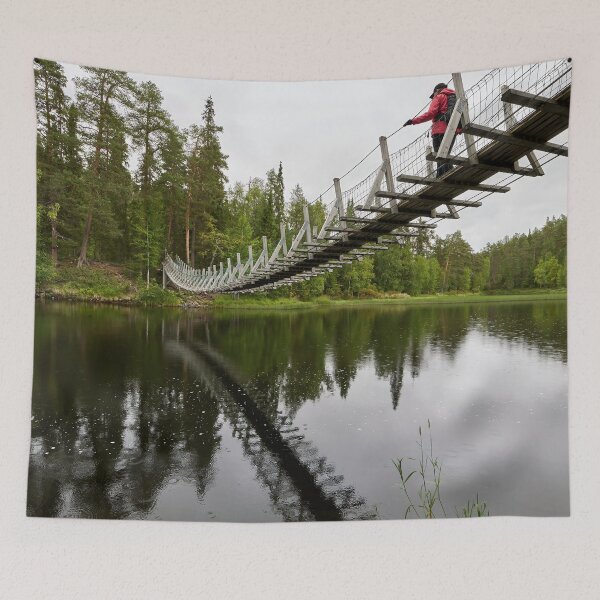 Item preview, Crossing the river. Kuusamo, Pieni karhunkierros 2025 designed and sold by Jouko Lehto Photography.