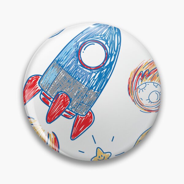 Item preview,  coloured hand drawn spaceship collection designed and sold by nataliyapav.