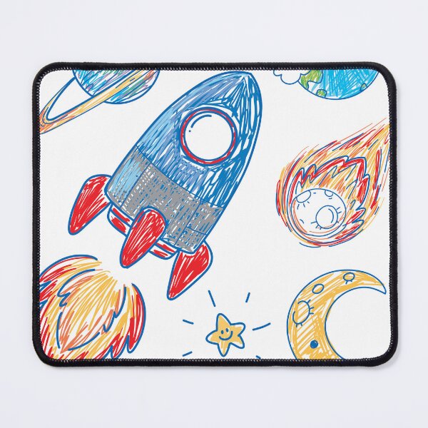 Item preview,  coloured hand drawn spaceship collection designed and sold by nataliyapav.