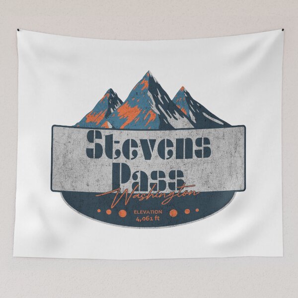 Item preview, Stevens Pass Ski Resort, Washington, Mountain Design designed and sold by Wanderful-roads.