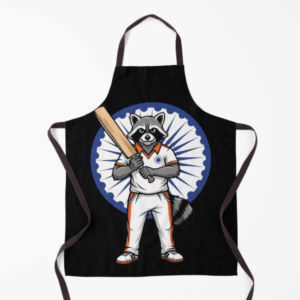 Item preview, Indian Cricket Raccoon Mascot Batter designed and sold by k3rstman1.