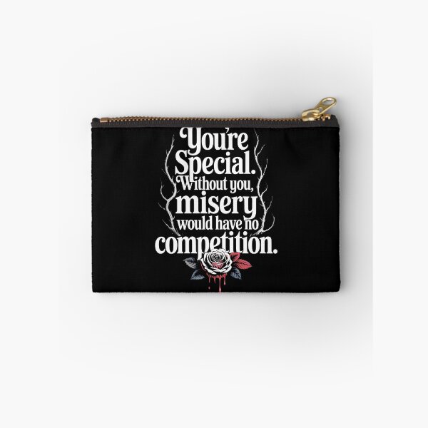 Item preview, Thorn-Framed Sarcasm with White and Red Rose Detail designed and sold by SplashTastic.