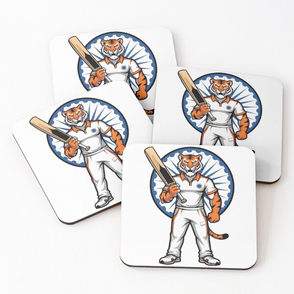 Item preview, Indian Cricket Tiger Mascot Batting designed and sold by k3rstman1.