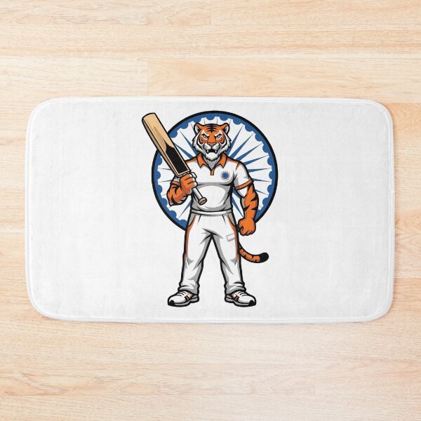 Item preview, Indian Cricket Tiger Mascot Batting designed and sold by k3rstman1.