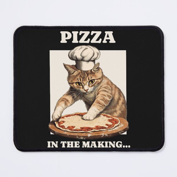Item preview, Pizza Cat Making Pizza designed and sold by morve_eternelle.