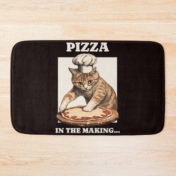 Item preview, Pizza Cat Making Pizza designed and sold by morve_eternelle.